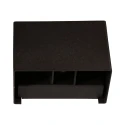 Steinhauer wall luminaire MURO 1 flame, square G9 IP20, cocoa dimmable
