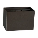 Steinhauer wall luminaire MURO 1 flame, square G9 IP20, cocoa dimmable