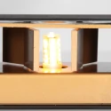 Steinhauer Luminaire mural MURO haut bas, angulaire, plat, réglable G9 IP20, noir mat gradable