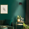 Steinhauer Luminaire mural MURO haut bas, angulaire, plat, réglable G9 IP20, noir mat gradable