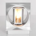 Steinhauer Luminaire mural MURO haut bas, angulaire, cylindrique, réglable G9 IP20, acier brossé gradable