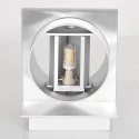 Steinhauer Luminaire mural MURO haut bas, angulaire, cylindrique, réglable G9 IP20, acier brossé gradable