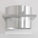 Steinhauer Luminaire mural MURO haut bas, angulaire, cylindrique, réglable G9 IP20, acier brossé gradable