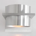 Steinhauer Luminaire mural MURO haut bas, angulaire, cylindrique, réglable G9 IP20, acier brossé gradable