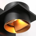 Steinhauer wall luminaire MURO up / down, square, cylindrical, adjustable G9 IP20, black matt dimmable