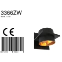 Steinhauer wall luminaire MURO up / down, square, cylindrical, adjustable G9 IP20, black matt dimmable