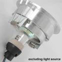 Steinhauer Lumière encastrée PÉLITE SPOT rond, rigide, reculer GU10 IP20, acier brossé gradable