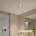Steinhauer Lumière encastrée PÉLITE SPOT rond, rigide, reculer GU10 IP20, acier brossé gradable