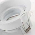 Steinhauer Lumière encastrée PÉLITE SPOT rond, rigide, reculer GU10 IP20, blanc mat gradable