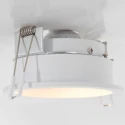Steinhauer Lumière encastrée PÉLITE SPOT rond, rigide, reculer GU10 IP20, blanc mat gradable