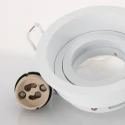 Steinhauer Lumière encastrée PÉLITE SPOT rond, rigide, reculer GU10 IP20, blanc mat gradable