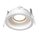 Steinhauer Lumière encastrée PÉLITE SPOT rond, rigide, reculer GU10 IP20, blanc mat gradable