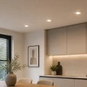 Steinhauer Lumière encastrée PÉLITE SPOT rond, rigide, reculer GU10 IP20, blanc mat gradable