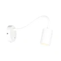 Mexlite wall luminaire UPROUND 1 flame GU10 IP20, white 