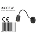 Mexlite Luminaire mural UPROUND à 1 flamme GU10 IP20, noir 