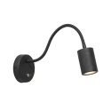 Mexlite Luminaire mural UPROUND à 1 flamme GU10 IP20, noir 