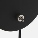Mexlite Luminaire mural UPROUND à 1 flamme GU10 IP20, noir 