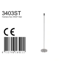 Mexlite Lampadaire NOOR à 1 flamme, sans abat-jour E27 IP20, acier gradable