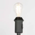 Mexlite floor lamp NOOR 1 flame E27 IP20, black dimmable