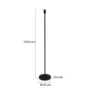 Mexlite floor lamp NOOR 1 flame E27 IP20, black dimmable