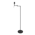 floor lamp BELLA 1 flame E27 IP20, black dimmable