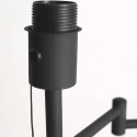 Mexlite floor lamp BELLA 1 flame E27 IP20, black dimmable