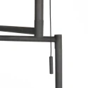 Mexlite floor lamp BELLA 1 flame E27 IP20, black dimmable