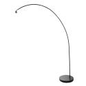 Lampe à arc SOLVA à 1 flamme, sans abat-jour E27 IP20, noir gradable
