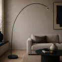 Mexlite arc luminaire SOLVA 1 flame, without shade E27 IP20, black dimmable