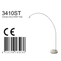 Mexlite arc luminaire SOLVA 1 flame, without shade E27 IP20, steel dimmable