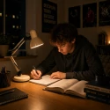 Mexlite Lampe de table STUDY E27 IP20, gradable