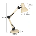 Mexlite Lampe de table STUDY E27 IP20, gradable