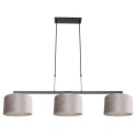 Steinhauer Luminaire à suspension STANG 3 flammes E27 IP20, gris, noir  gradable
