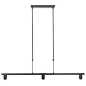 Steinhauer pendant luminaire STANG 3 flames E27 IP20, black, white dimmable
