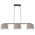 Steinhauer pendant luminaire STANG 3 flames E27 IP20, mud