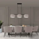 Steinhauer pendant luminaire STANG 3 flames E27 IP20, mud