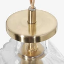 Mexlite Luminaire à suspension GRAZIOGLASS ?18cm E27 IP20, laiton