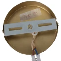 Mexlite Luminaire à suspension GRAZIOGLASS ?18cm E27 IP20, laiton