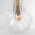 Mexlite Luminaire à suspension GRAZIOGLASS ?14cm E27 IP20, laiton