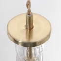 Mexlite Luminaire à suspension GRAZIOGLASS ?14cm E27 IP20, laiton