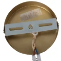 Mexlite Luminaire à suspension GRAZIOGLASS ?14cm E27 IP20, laiton