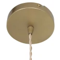 Mexlite Luminaire à suspension GRAZIOGLASS ?12,5cm E27 IP20, laiton