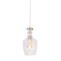 Mexlite Luminaire à suspension GRAZIOGLASS ?12,5cm E27 IP20, laiton