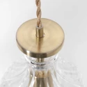 Mexlite Luminaire à suspension GRAZIOGLASS ?12,5cm E27 IP20, laiton