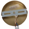 Mexlite Luminaire à suspension GRAZIOGLASS ?12,5cm E27 IP20, laiton