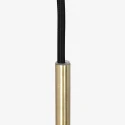 Steinhauer Luminaire à suspension BOLLIQUE rond E27 IP20, ambre, laiton, noir  gradable