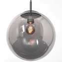 Luminaire à suspension BOLLIQUE rond E27 IP20, ambre, laiton, noir  gradable