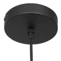 Luminaire à suspension BOLLIQUE rond E27 IP20, ambre, laiton, noir  gradable