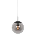 Luminaire à suspension BOLLIQUE rond E27 IP20, ambre, laiton, noir  gradable