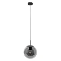 Luminaire à suspension BOLLIQUE rond E27 IP20, ambre, laiton, noir  gradable